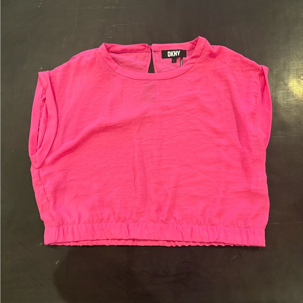 DKNY hot pink blouse